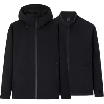 Anta Champion Outdoor Series Simple Comfortable Versatile Casual Hooded Zipper Waterproof Windproof Warm Jacket Men Jacket 152440625-1 M