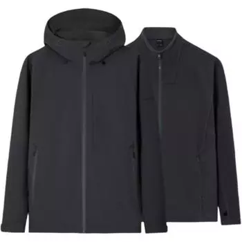 Anta Champion Outdoor Series Simple Versatile Casual Hooded Zipper Waterproof Windproof Warm Jacket Men Jacket 152440625-3 L