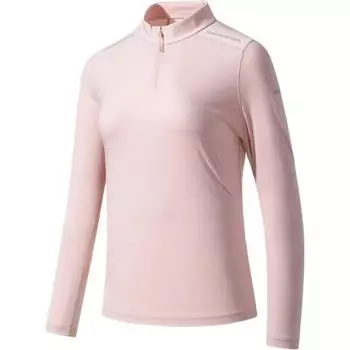 Anta Champion Outdoor Series Solid Color Comfortable Moisture-Wicking Versatile Long Sleeve Regular T-Shirt Women Tops Light-Lotus-Pink 162520402-2 M
