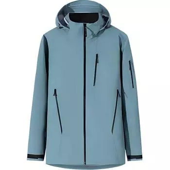 Anta Champion Outdoor Series Solid Color Zipper Hooded Comfortable Waterproof Windproof Jacket Men Jacket Yanshan-Blue 152440619-7 L