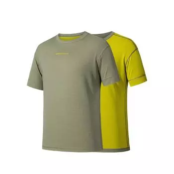 Anta Champion Outdoor Travel Series Round Neck Letter Breathable Versatile Casual Short Sleeve T-Shirt Men Tops 152530115-8 2XL