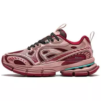 Anta Champion Series Comfortable Shock Absorbing Durable Low Top Running Shoes Men sneaker Red Pink 112428805A-3 44