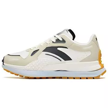 Anta Champion Series Ткань Круглый носок Низкие повседневные туфли на шнуровке Женские кроссовки Угольно-серый 122318881A-1 38