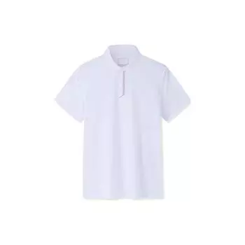 Anta Champion Series Solid Color Logo Pullover Short Sleeve Polo Shirt Women tops Gravel-White 162320129-1 2XL