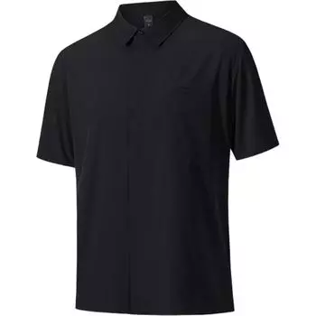 Anta Champion Серия Всепогодная Однотонная Удобная Повседневная Простая Футболка-поло с коротким рукавом Мужские футболки-поло Базовый черный 152520143-2 XL