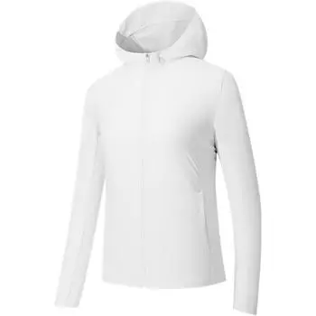 Anta Champion Серия Всепогодная Простая Универсальная Однотонная Толстовка на Молнии с Капюшоном Женская Куртка Кипенно-Белый 162530603-1 M