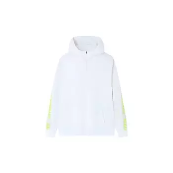 Anta Champion Sports Culture Series Letter Print Knitted Antibacterial Sports Zip Jacket Men jackets Paper-White 152330708-6 XL