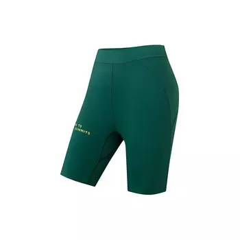 Anta Champion Trail Running Series Letter Print Tight Running Yoga Fitness Five-Point Sports Shorts Women shorts Warm-Jade-Green 162420301-2 M