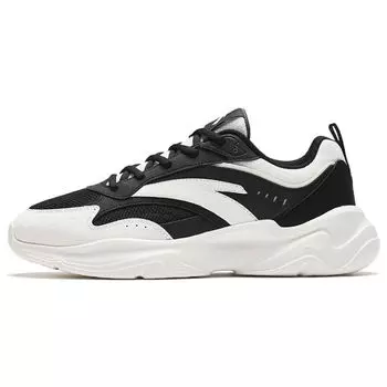 Anta Chao Bai Gz Mesh Low-Top Lifestyle Casual Shoes Men sneakers Black White 112348812-6 40