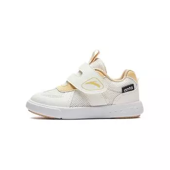 Anta Childrens Non-Slip Breathable Low-Top Walking Shoes Baby Shoes Beige A312420033-2 20