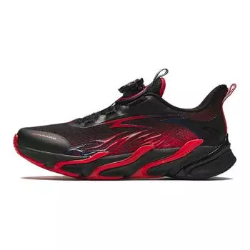 Anta Childrens Red Flame Fabric Fashion Versatile Non-Slip Wear-Resistant Low-Top Running Shoes Kids sneaker Black A12435524-5 38