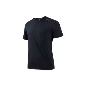 Anta Чистый цвет Ice Skin беговая спортивная футболка с коротким рукавом мужские топы базовый-черный 152335108-3 L