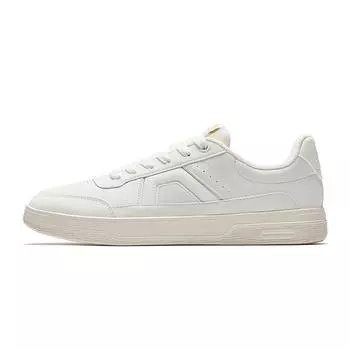 Anta Classic Minimalist Versatile Durable Lightweight Low-Top Skate Shoes Men Sneakers Ivory-White 912538026-1 39