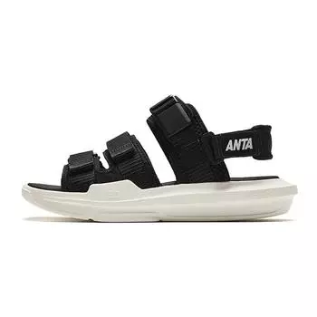 Anta Classic Soft Sole Beach Sandals Men Sandals Black 112438502-2 44