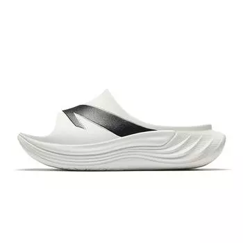 Anta Classic Trendy Basic Casual Versatile Soft Sole Comfortable Beach Non-Slip Slide Sandals Men Footwear White Black 112538528R-1 40