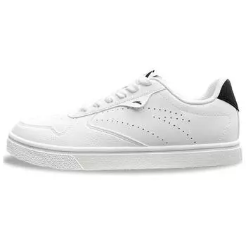 Anta Classic Versatile Non-Slip Wear-Resistant Lightweight Low-Top Skate Shoes Women sneaker White Black 122438015S-1 35.5