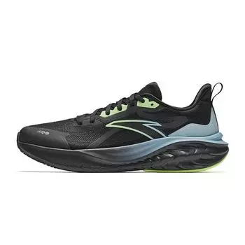 Anta Cloud Feel Simple Versatile Rebound Height Increasing Lightweight Low Top Casual Running Shoes Men sneaker Black 912525537-5 39