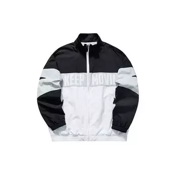 Anta Color Block свободный крой спортивная куртка мужская куртка черная 152118614-4 L