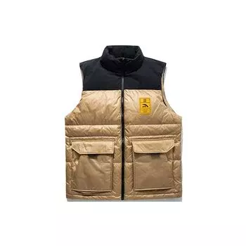 Anta Color Block воротник-стойка молния вниз жилет унисекс жилеты папайя 152148926-1 L