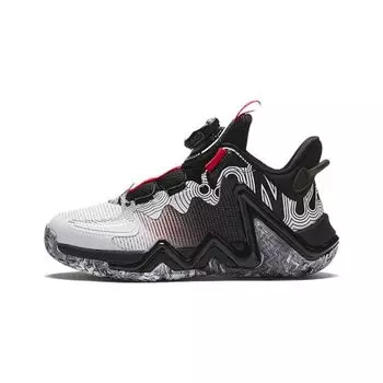 Anta Comfortable And Stylish Mid-Top Kids Basketball Shoes Kids Sneakers White Black Red 312419953-1 28