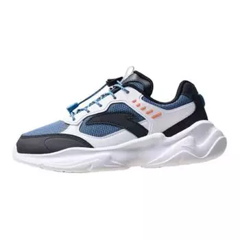 Anta Comfortable Breathable Shock Absorbing Durable Kids Casual Shoes Kids Casual Shoes Blue Black White A312418802-4 38