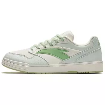 Anta Comfortable Breathable Shock Absorbing Durable Low Top Sneakers Women sneakers White Green 922428009-2 35.5