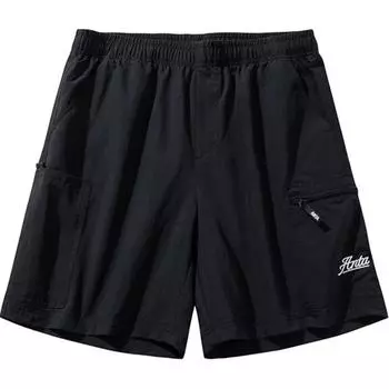 Anta Comfortable Breathable Solid Color Mid-Rise Casual Shorts Men shorts Black 152438502-2 XL