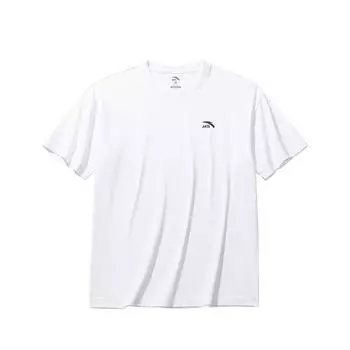 Anta Comfortable Breathable Solid Color Round Neck Versatile Short Sleeve T-Shirt Men Tops Pure-White 972528125-1 S