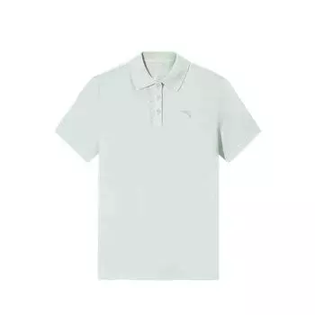 Anta Comfortable Breathable Solid Color Versatile Short Sleeve Polo Shirt Women tops Wusui-Green 162527146-2