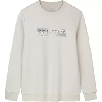 Anta Comfortable Breathable Versatile Sports Sweatshirt Men tops Off-White 152447745-1 M