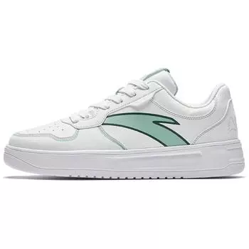 Anta Comfortable Casual Non-Slip Wear-Resistant Low-Top Skate Shoes Men Sneakers White Green 912438001Q-1 40.5