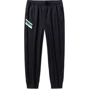Anta Comfortable Casual Simple Breathable Tapered Knit Sports Pants Men bottoms Basic-Black 152438310-2 L