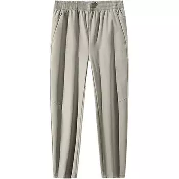 Anta Comfortable Casual Simple High-Waisted Fleece Sports Long Pants Men bottoms Khaki 952447501-1 M