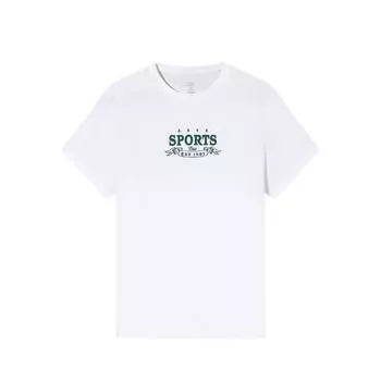 Anta Comfortable Casual Simple Letter Versatile Short Sleeve T-Shirt Women Tops Snow-White 162538113-1 S