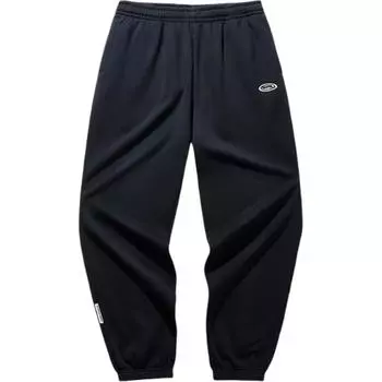 Anta Comfortable Casual Simple Loose Cuffed Fleece Knitted Sports Pants Men Bottoms Basic-Black 952448301-3 M