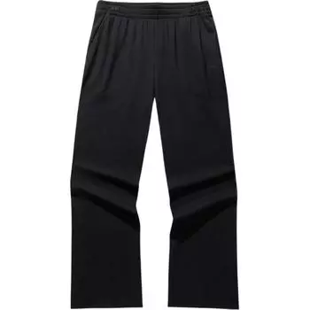 Anta Comfortable Casual Simple Loose High Waist Straight Leg Knitted Sports Pants Women bottoms Basic-Black 962517306-3 XS