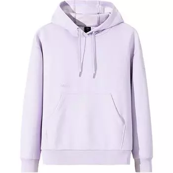Anta Comfortable Casual Simple Loose Hooded Sweatshirt Women tops Peach-Purple 162447721N-1 M