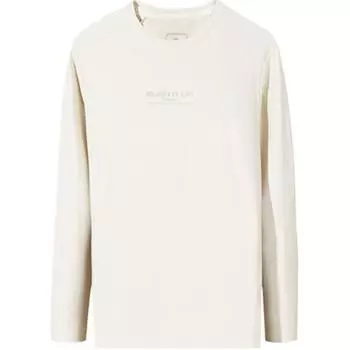 Anta Comfortable Casual Simple Round Neck Pullover Thick Long Sleeve Knitted Sweater Men tops Stone-White 152517401-1 L