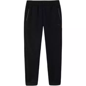 Anta Comfortable Casual Simple Running Tapered Knit Sports Pants Women bottoms Basic-Black 162517302S-2 S