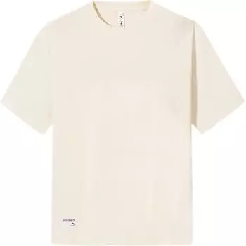 Anta Comfortable Casual Simple Solid Color Loose Drop Shoulder Versatile Breathable Short Sleeve T-Shirt Men Tops Warm-Sun-White 152527161-2 L