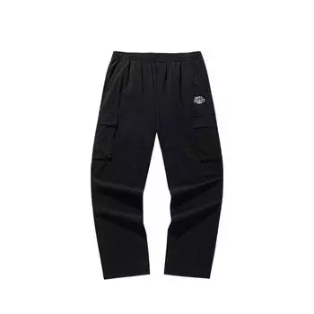 Anta Comfortable Casual Simple Solid Color Loose Versatile Work Pants Men Bottoms Basic-Black 152528519-2 2XL