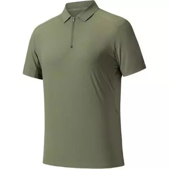 Anta Comfortable Casual Simple Solid Color Short Sleeve Polo Shirt Men tops Monkey-Green 152520150-2 S