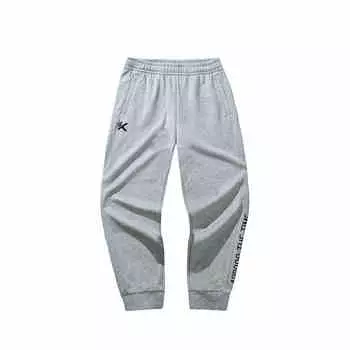 Anta Comfortable Casual Simple Tapered Knit Sports Pants Men bottoms Gray 152441310N-1 XL