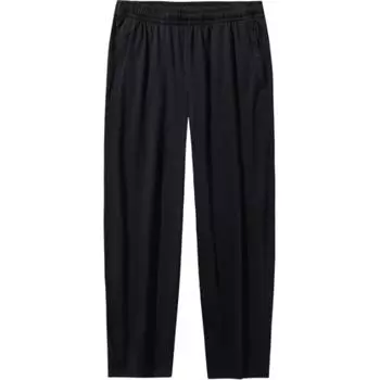 Anta Comfortable Casual Solid Color Breathable Straight Leg Knitted Sports Pants Men bottoms Basic-Black 152431341-1 M