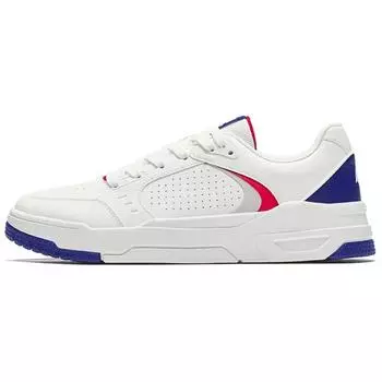 Anta Comfortable Casual Wear Durable Breathable Low-Top Skate Shoes Men sneaker White Blue 112438010-3 44
