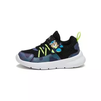 Anta Comfortable Daily Non-Slip Shock Absorbing Low-Top Walking Shoes Baby Shoes Black A312310050-1 24