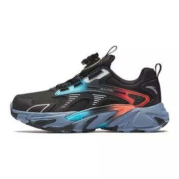 Anta Comfortable Daily Shock Absorbing Kids Casual Shoes Kids Casual Shoes Black Blue 312348809-8 35