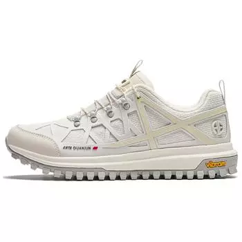 Anta Comfortable Durable Low-Top Outdoor Functional Shoes Women Shoes White Gray 122426621A-1 36.5