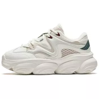 Anta Comfortable Fashion Non-Slip Warm Low-Top Casual Shoes Women sneaker White Beige Green 122448881-7 35.5