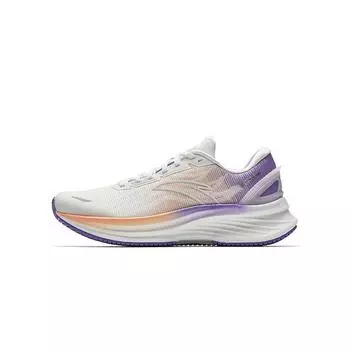 Anta Comfortable Fashion Shock Absorbing Non-Slip Wear-Resistant Low-Top Casual Running Shoes Women sneaker White Orange Purple 922515507-4 35.5